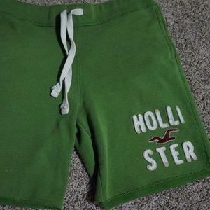 Hollister green jogger shorts